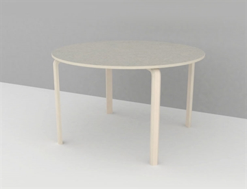Institiutionsbord med linoleum, Ø 120 cm