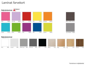 Farvekort Laminat og Linoleum - Square taburet