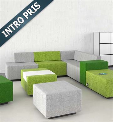 Jazz chill out sofa-modulsystem - Intro tilbud - Opstilling 2 (10 dele)