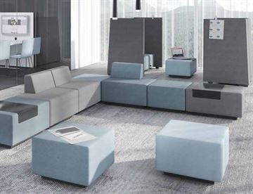 Jazz chill out sofa-modulsystem - Intro tilbud - Sofagruppe Opstilling 3 (11 dele)