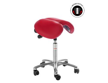 Jolly sadelstol med V-skåret sadel front - Ergonomisk god behandlerstol / klinikstol