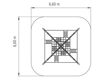 Wignam klatrenet maxi - Klatrepyramide fra Huck 