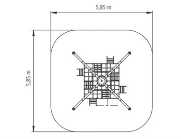 Wignam klatrenet medi - Klatrepyramide fra Huck 