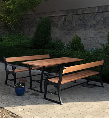 Københavner Bord/bænkesæt - Klassisk bænkesæt flot til ethvert uderum