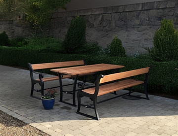 Københavner Bord/bænkesæt m. et bord og 2 bænke - Dansk design klassiker