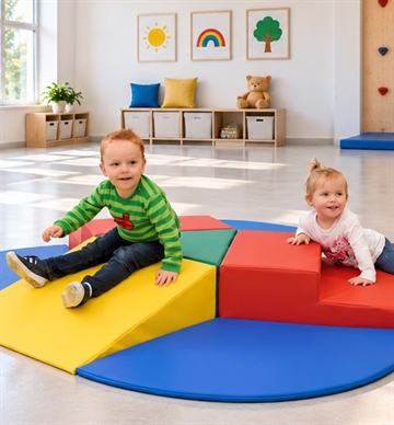 Kravleø bestående af 7 skummoduler til vuggestuer og institutioner