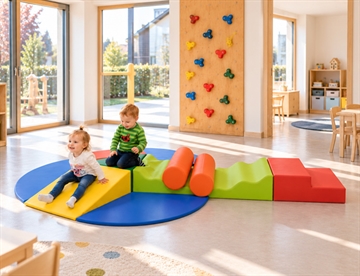 Kravletrappe med 4 skummoduler - her vist sammen med Kravleø skummodul