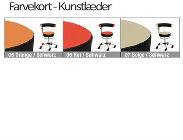 Farvekort - Kunstlæder - Sanus air stol