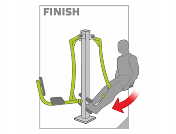 Leg Press, Twin - Finish