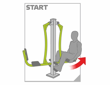 Leg Press, Twin - Start