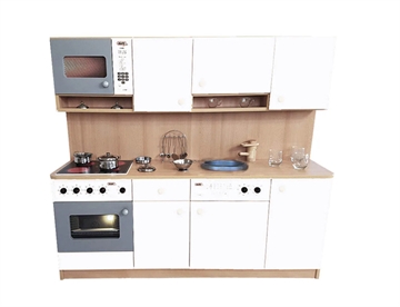 Stort institutions legekøkken - Ahorn / Hvid