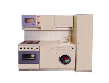 Stort legekøkken m. køleskab mm velegnet til institutioner - Ahorn / Ahorn