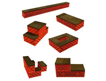 X Block byggeklodser - Inspiration Lille pakke SoftTop