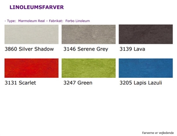 Linoleum farver (marmoleum)