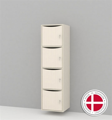 Line personaleskabe m/brevindkast - 4 rum - Dansk produceret