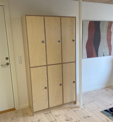 Personaleskab til 6 personer - med RUKO lås