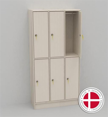 Lockers - Personaleskabe - Vælg imellem 4-6 rum ed lås