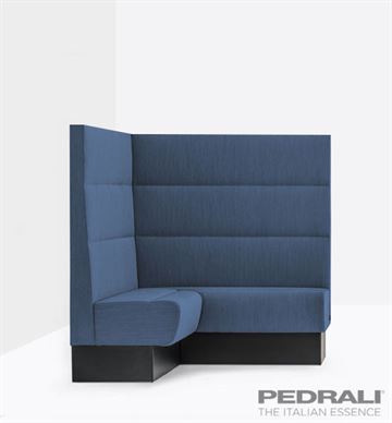 Modus Corner Lounge sofa modul fra Pedrali, H 140, mønster (C) med vandrette syninger