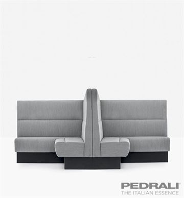 Modul loungesofa modul fra Pedrali - Dobbelt hjørnemodul - Modus back to back Corner sofa modul H 110