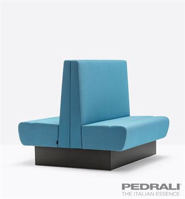 Modus back to back Lounge sofa modul fra Pedrali - H 110, mønster (L) med glat overflade