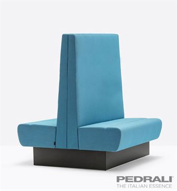 Modus back to back Lounge sofa modul fra Pedrali - H 175, mønster (L) med glat overflade