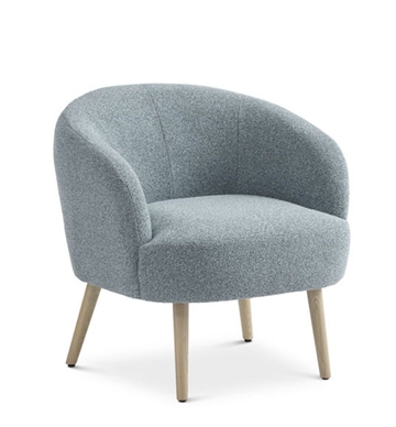 Comfi loungestol m. træben - Lænestol i lækkert design