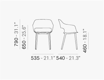 Babila stol 2755 - Mål