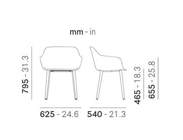 Babila XL loungestol 2754R - Mål