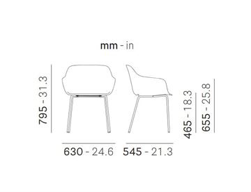 Babila XL loungestol 2734R - Mål