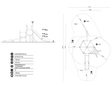 Klatresystem - Etolis kombi 3 specifikationer