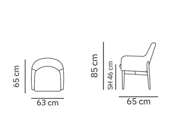 Uni lænestol - mål