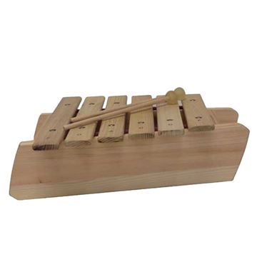 Marimba D med køller, 6 toner - Trommus musikinstrumenter