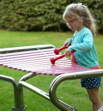 Marimba slaginstrument - udendørs musikinstrument