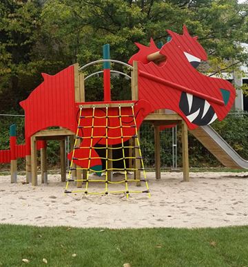 Dragen Drako - Mini klatresystem med rutsjebane