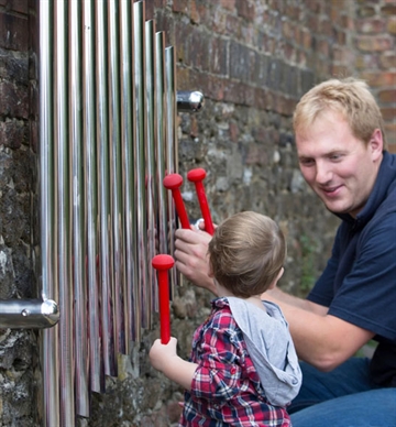 Mirrow Chimes - Udendørs musikinstrument med spejlblank overflade