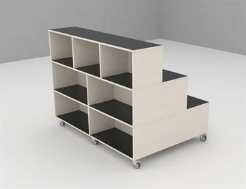 Mobil Amfiscene - bagside med 7 rum