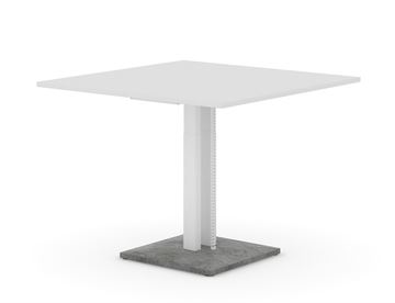 Jazz højdejusterbart mødebord / konferencebord - her uden strømstik i bordplade (HPL)