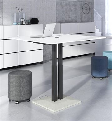 Jazz mødebord - Højdejusterbart konferencebord med beton base.