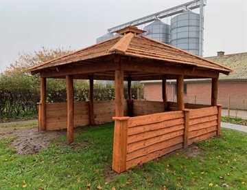 Bålhytte / Multihus 4,5x4,5 m. - Hyggelig overdække til det udendørs opholdsrum