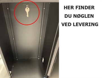 Nøgle placering ved levering