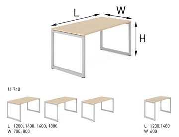 Nova O bord - Flere størrelser, varianter mm. - Multifunktionelt bord