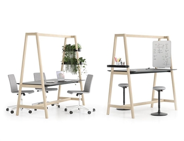 Nova Wood multiborde - Award Winning Multifunktions skrivebordsystem til indretning af det moderne kontormiljø mm