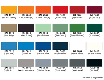 RAL farvekort