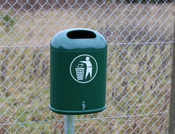 Olga skraldespand i stål, 45L. Vælg imellem flere farver.