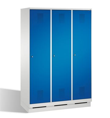 Omklædningsskab Evolo Plus med ben 3 rum B 120 cm