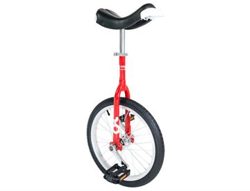 Only One Unicycle 20" - Ethjulet cykel med rødt stel - God begynder ethjuler