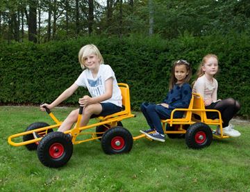 Moon-Car med 2-sæddet anhænger