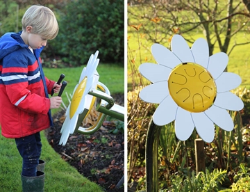 Petal Drum Daisy, Musikblomst - Udendørs musikinstrumenter inspireret af naturen
