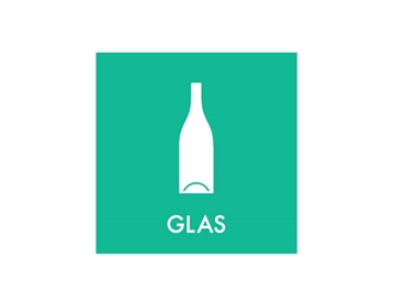 Glas - Piktogram 6x6 cm (farvet)