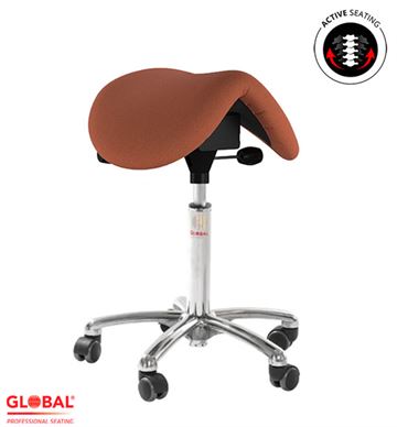 Pinto saddelstol office - Ergonomisk arbejdsstol med ekstra blødt sæde - Active Seating